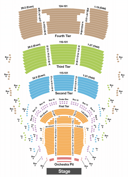 Arsht Center Chicago Seating Chart